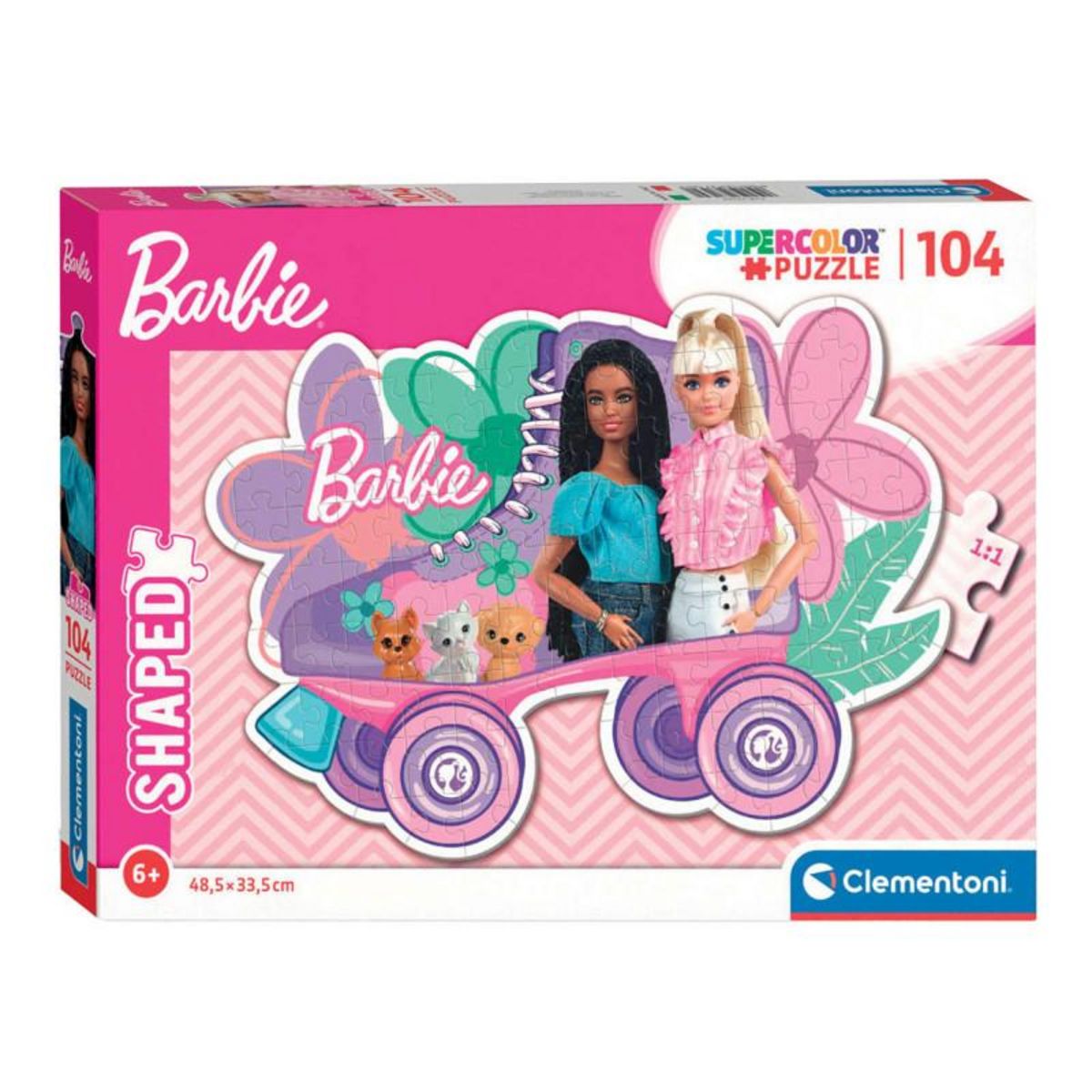 CLEMENTONI Clementoni Jigsaw Puzzle Super Color - Barbie Roller Skate, 104pcs. 27164