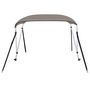 Voir la diapositive 3 : VIDAXL Auvent bimini a 2 arceaux gris 150x120x110 cm