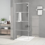 VIDAXL Paroi de douche Argente 80x195 cm Verre ESG transparent
