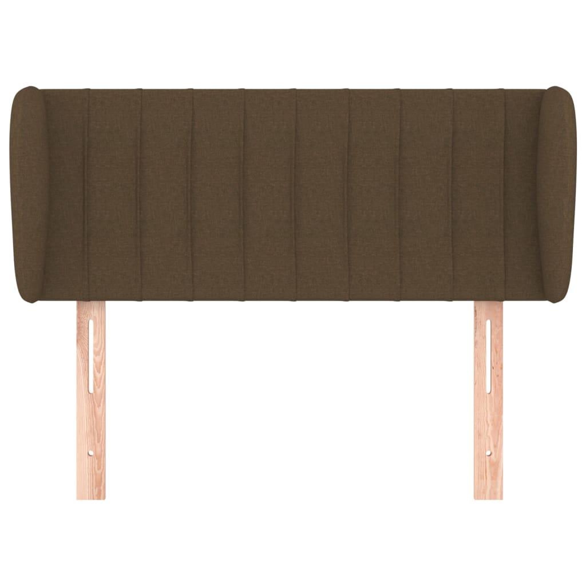 Voir la diapositive 3 : VIDAXL Tete de lit avec oreilles Marron Fonce 83x23x78/88 cm Tissu