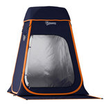 OUTSUNNY Tente de douche camping pop up toit amovible polyester bleu foncé
