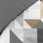 Voir la diapositive 2 : Douceur d'Intérieur Housse de couette 240x220 + 2 taies TRIGONE microfibre