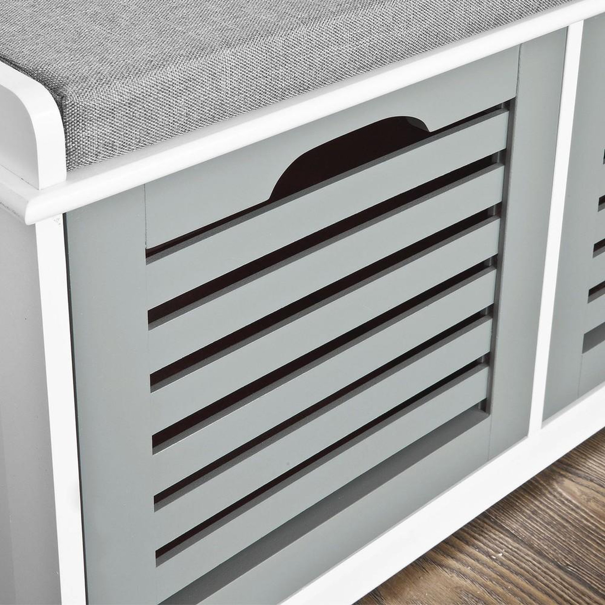 Voir la diapositive 6 : SOBUY SoBuy - Banc de rangement à trois tiroirs pour chaussures - Moderne - FSR23