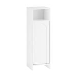 SOBUY SoBuy - Meuble De Buanderie à une porte - Blanc - 30x30x97cm - Moderne - BZR161-W