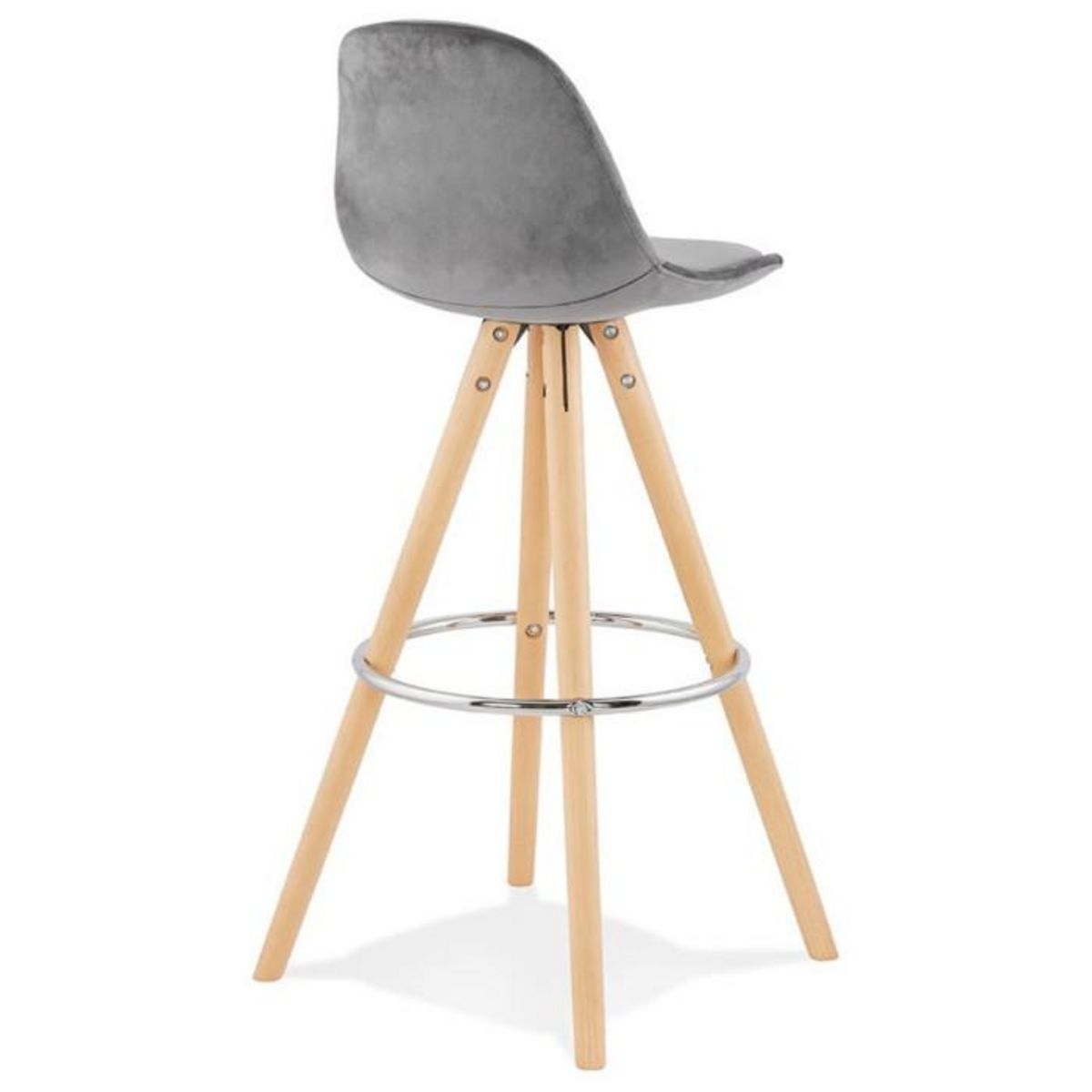 Paris Prix Tabouret de Bar Scandinave  Miro  97cm Gris & Naturel