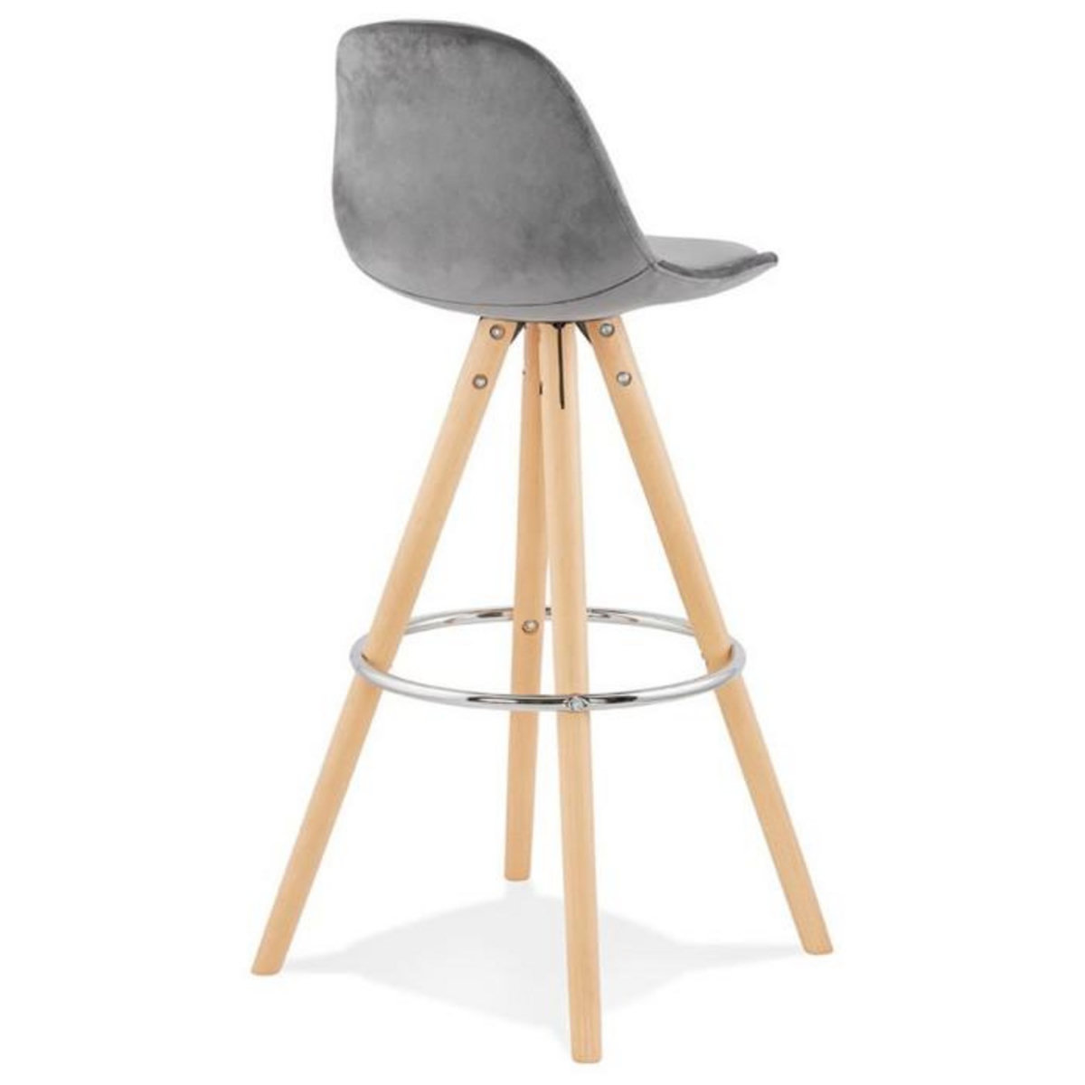 Paris Prix Tabouret de Bar Scandinave  Miro  97cm Gris & Naturel