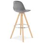 Voir la diapositive 4 : Paris Prix Tabouret de Bar Scandinave  Miro  97cm Gris & Naturel