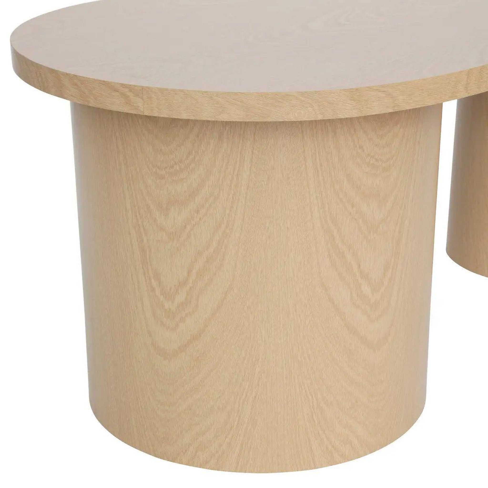 Voir la diapositive 6 : ATMOSPHERA Lot de 2 tables basses  soleya  99cm naturel