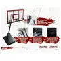SWAGER Panier de Basketball Pro Deluxe Platinium sur Pied et Mobile, Hauteur Réglable de 2,30m à 3,05m