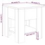Voir la diapositive 6 : VIDAXL Table basse noir 40x40x42 cm bois d'ingenierie