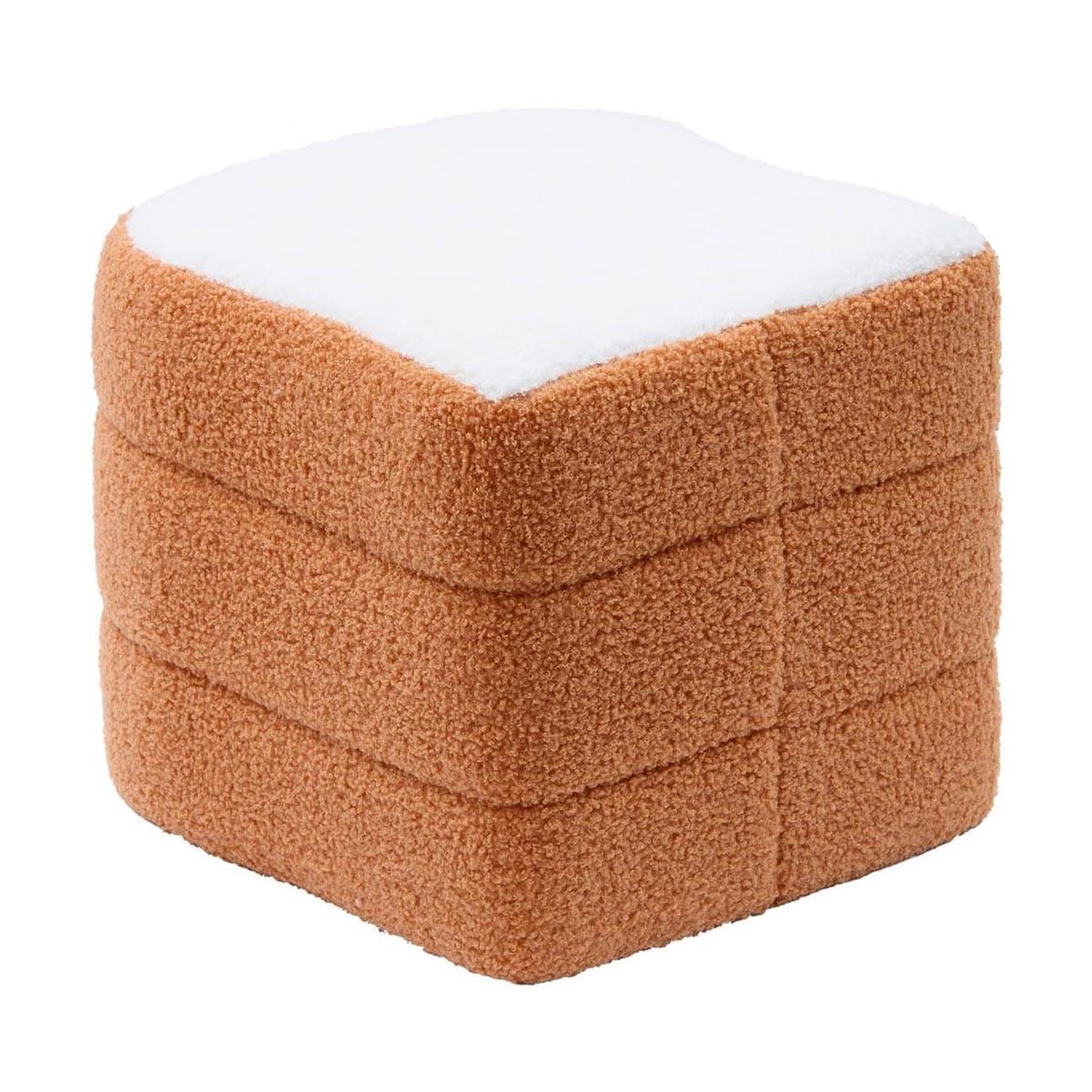 Atmosphera Kids Pouf enfant design  toast  38cm beige