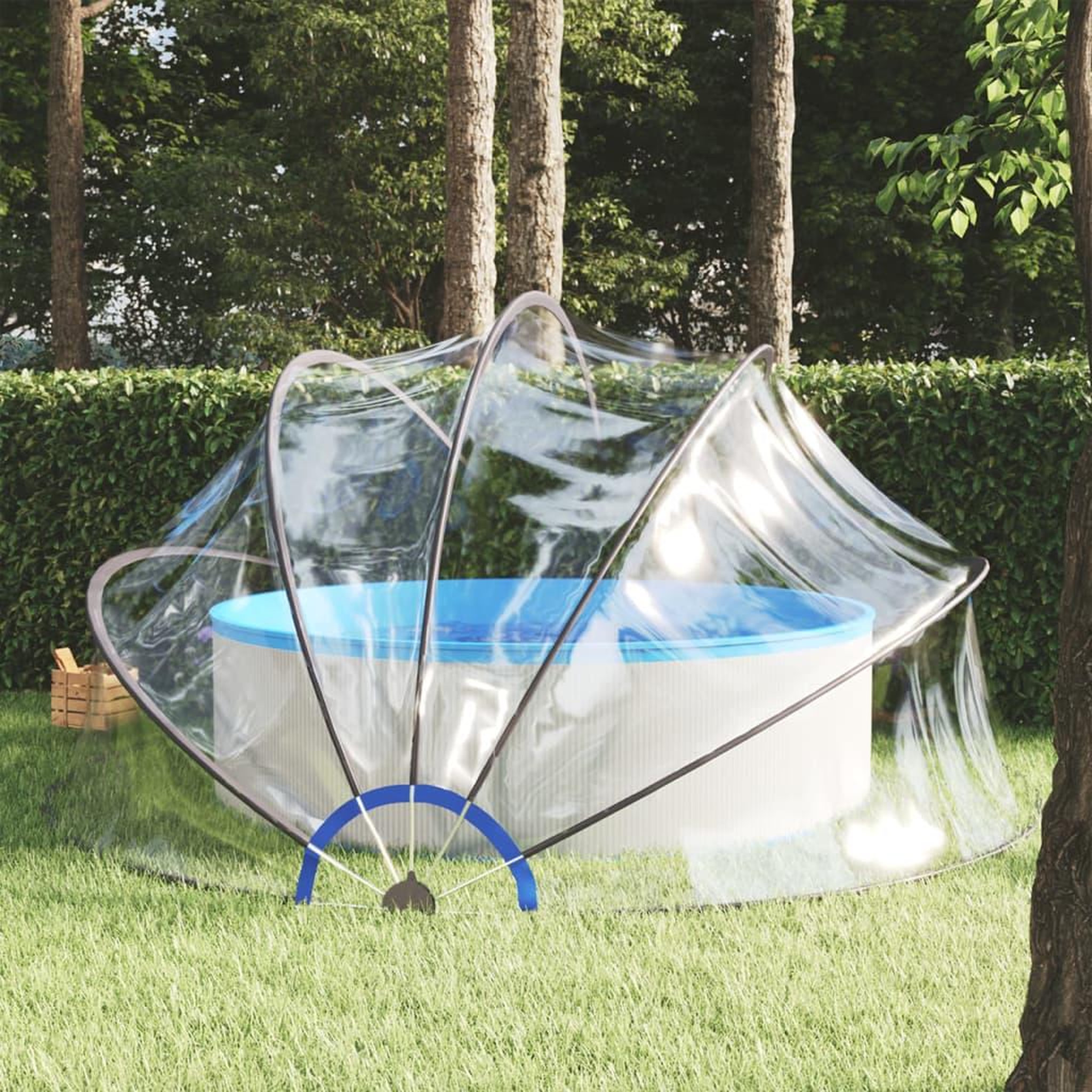 Voir la diapositive 1 : VIDAXL Dome de piscine 440 x 220 cm
