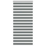 VIDAXL Store zebre gris fonce largeur du tissu 95,9 cm polyester