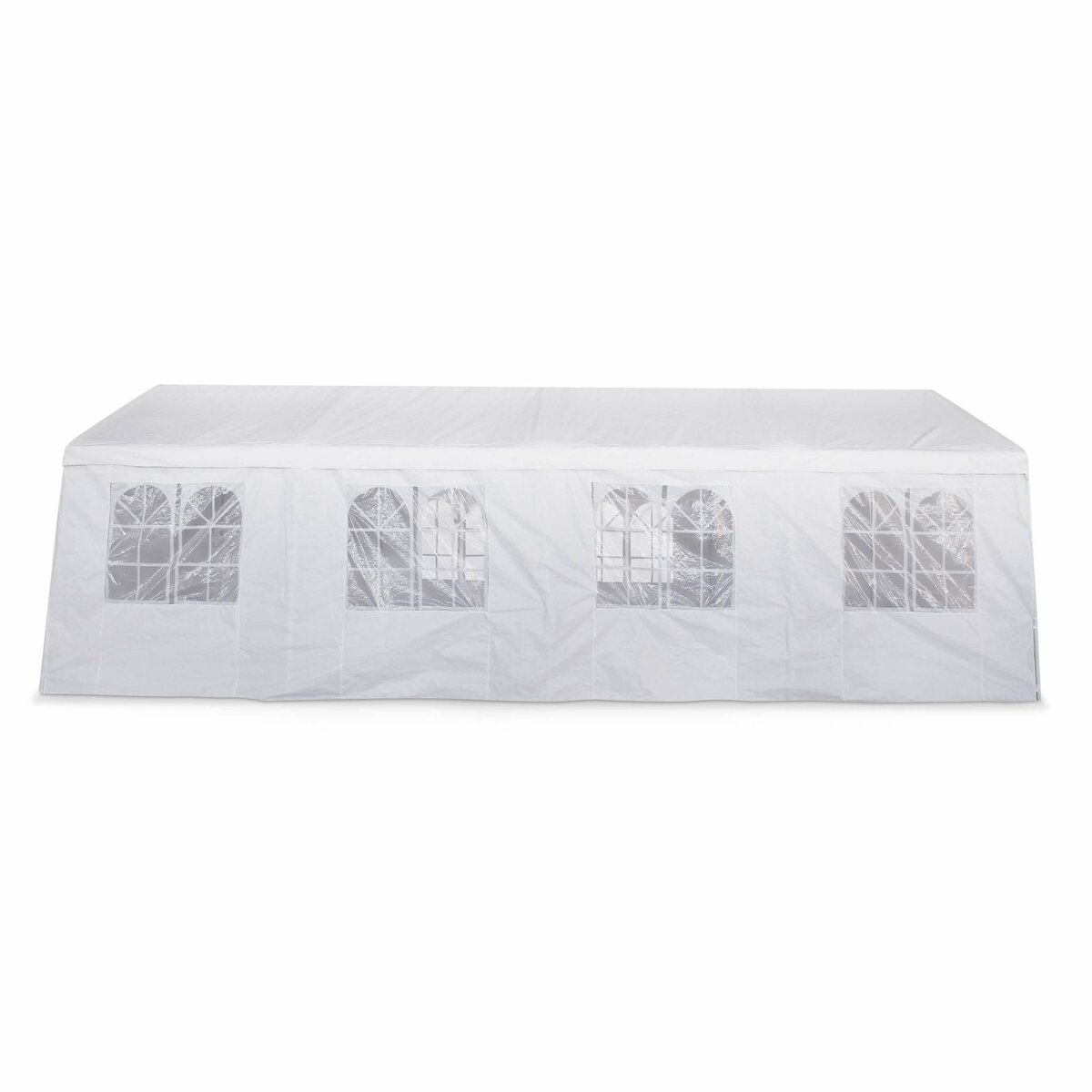 SWEEEK Tente de réception 4 x 8 m - Lutecia -  Blanc - tente de jardin idéale pour réception à utiliser comme pavillon. chapiteau ou tonnelle.