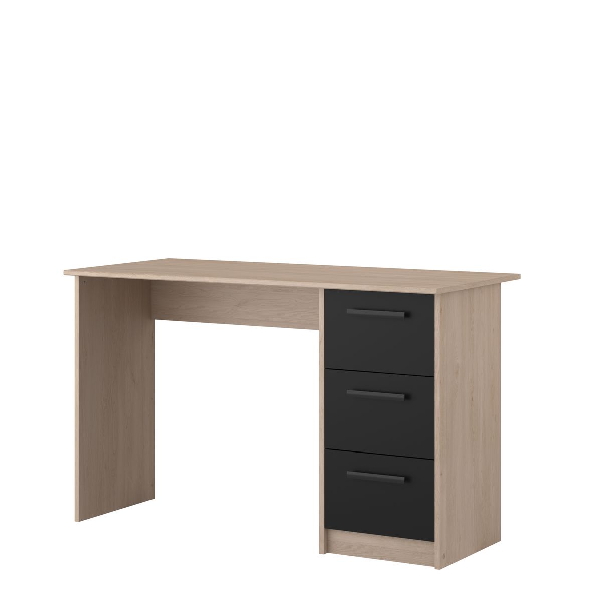 Bureau enfant droit 3 tiroirsL121 x H74 x P55cm STUDY