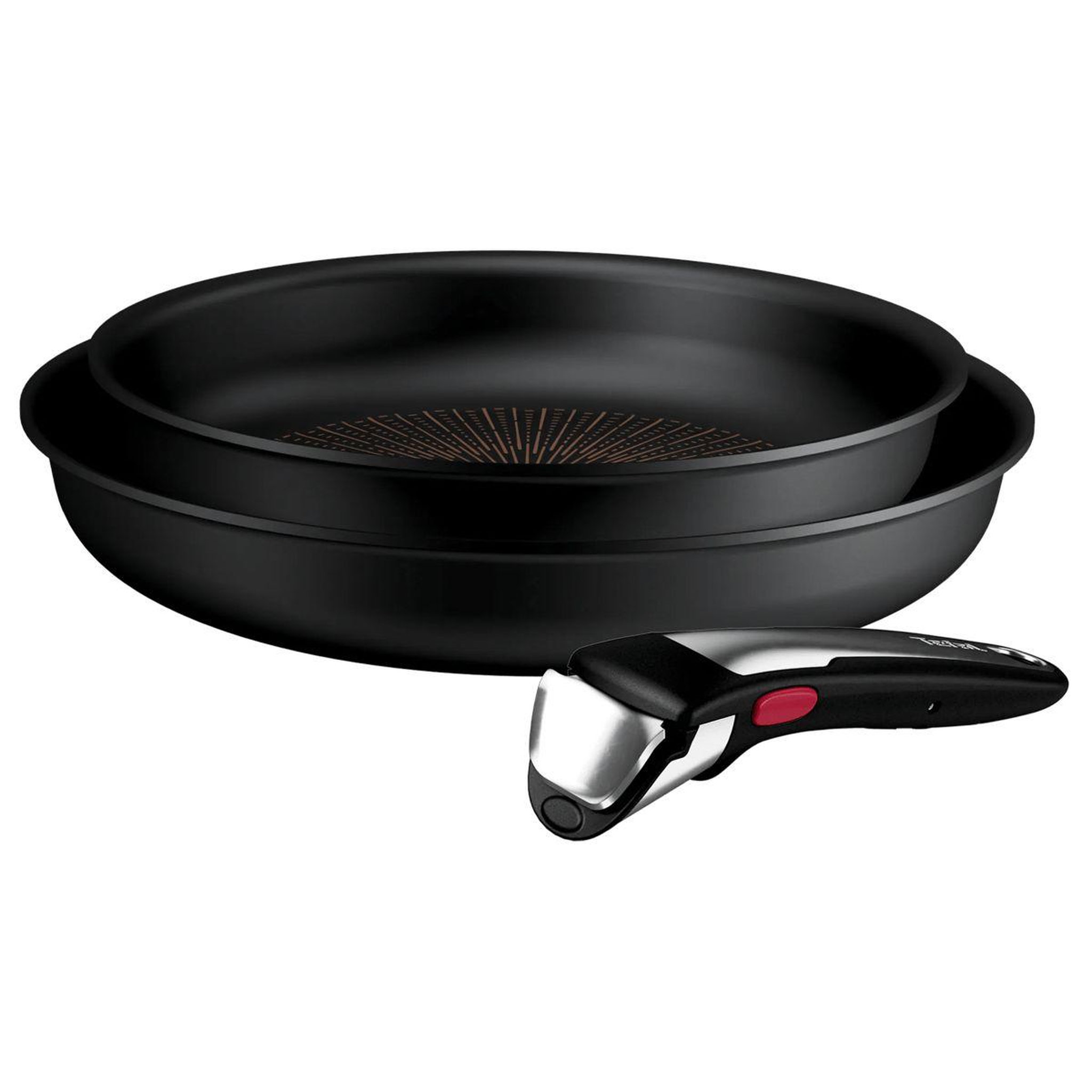Voir la diapositive 2 : TEFAL Batterie de cuisine ingenio excellence poeles 24/28cm