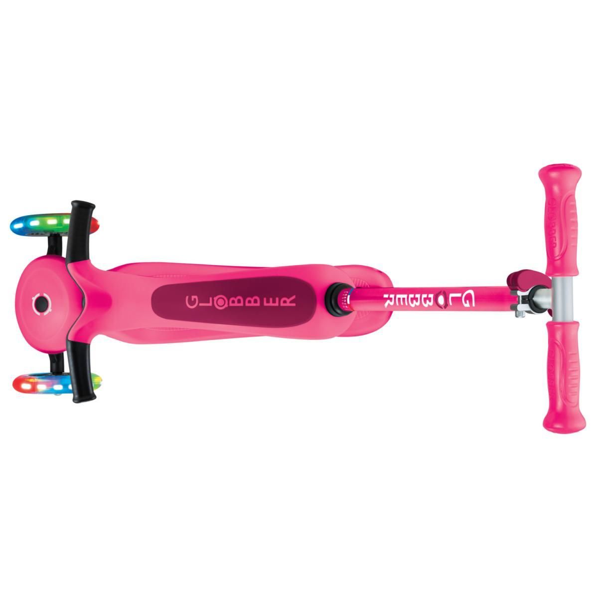 Globber Go-Up Sporty Lights V2 Rose Fushia