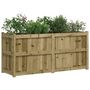 Voir la diapositive 4 : VIDAXL Jardiniere 150x50x70 cm bois de pin impregne