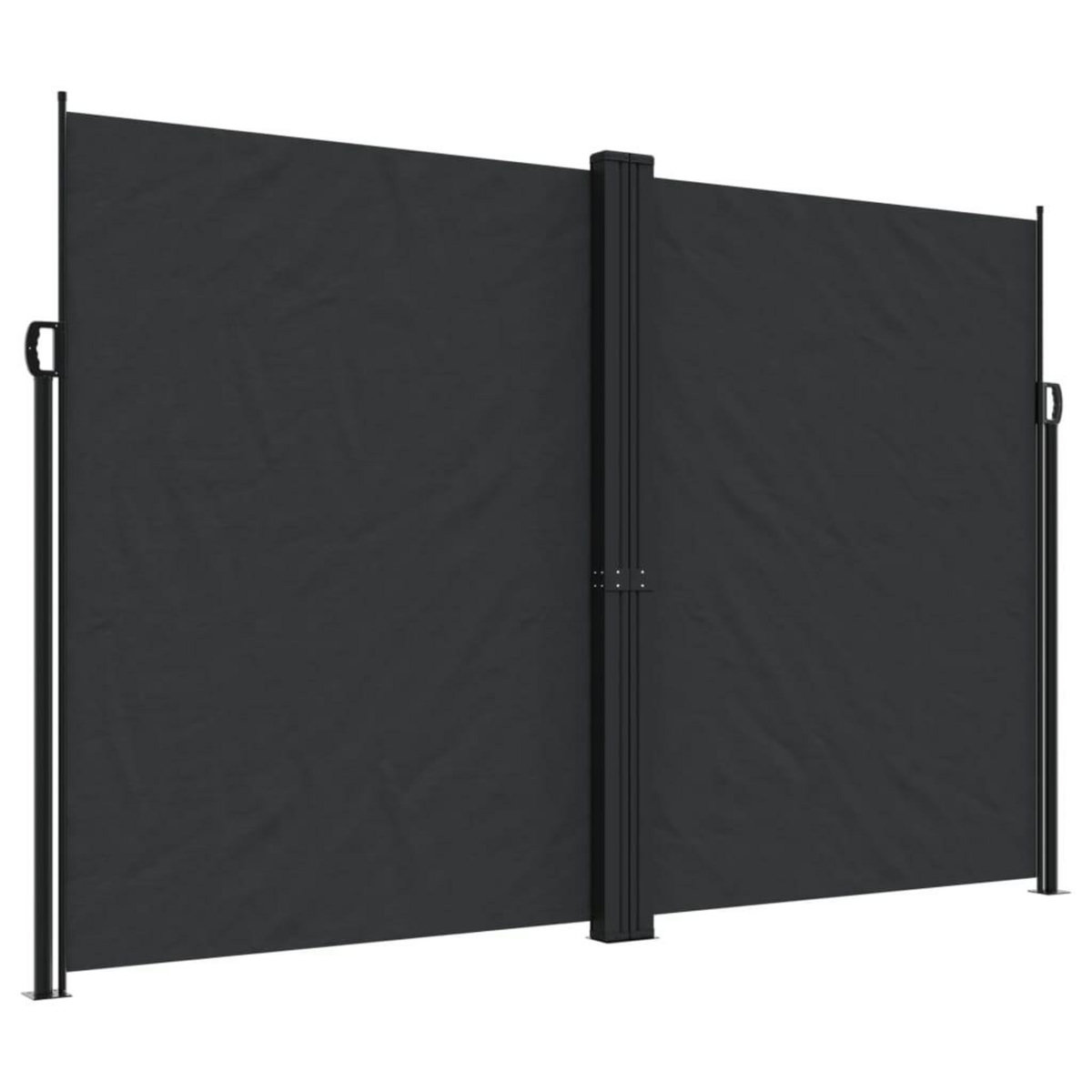 VIDAXL Auvent lateral retractable noir 220x600 cm