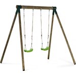 Habitat et Jardin Portique bois  Eden  - Avec 2 balançoires.