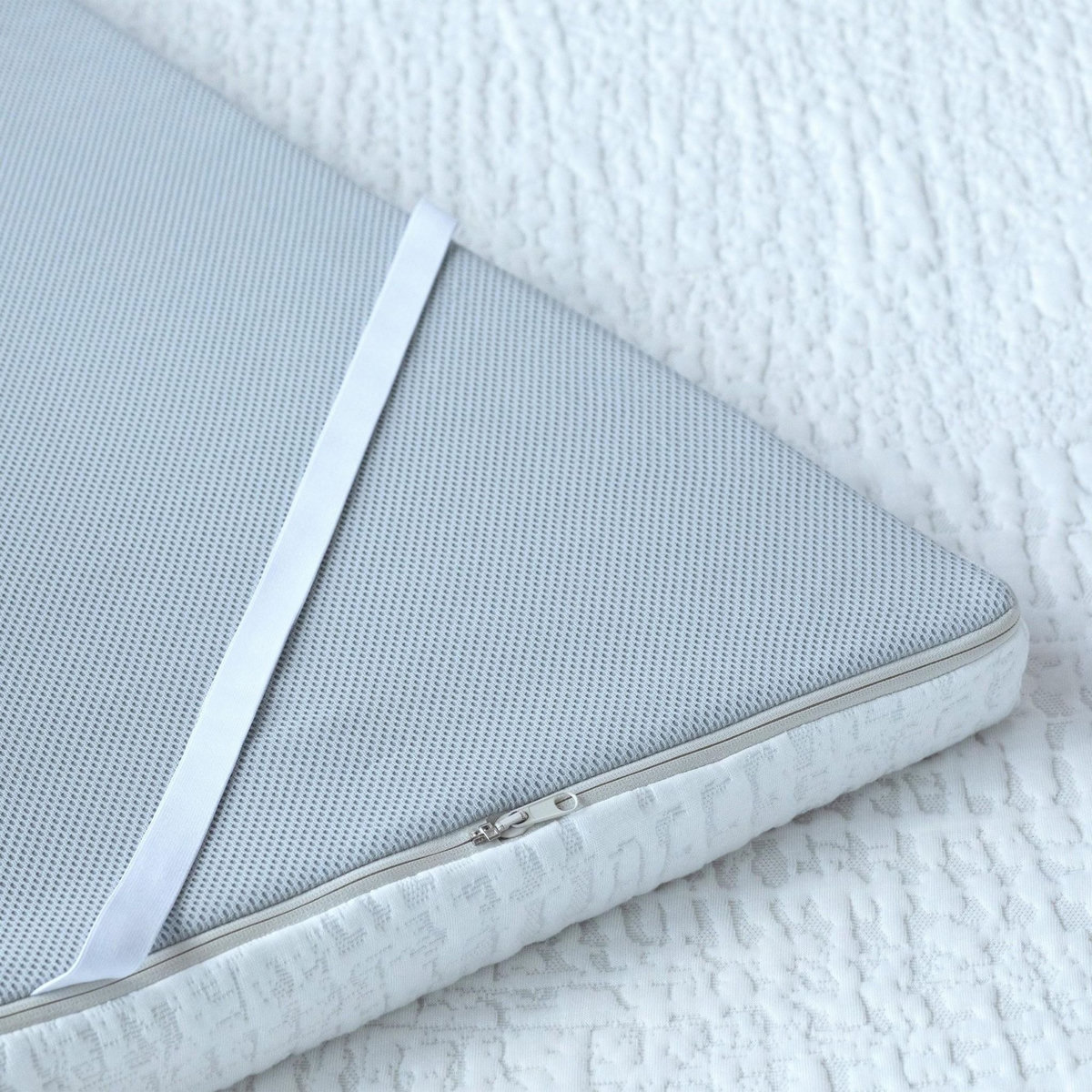 IDLITERIE Surmatelas déhoussable Mousse Haute Résilience 35 kg 7 zones