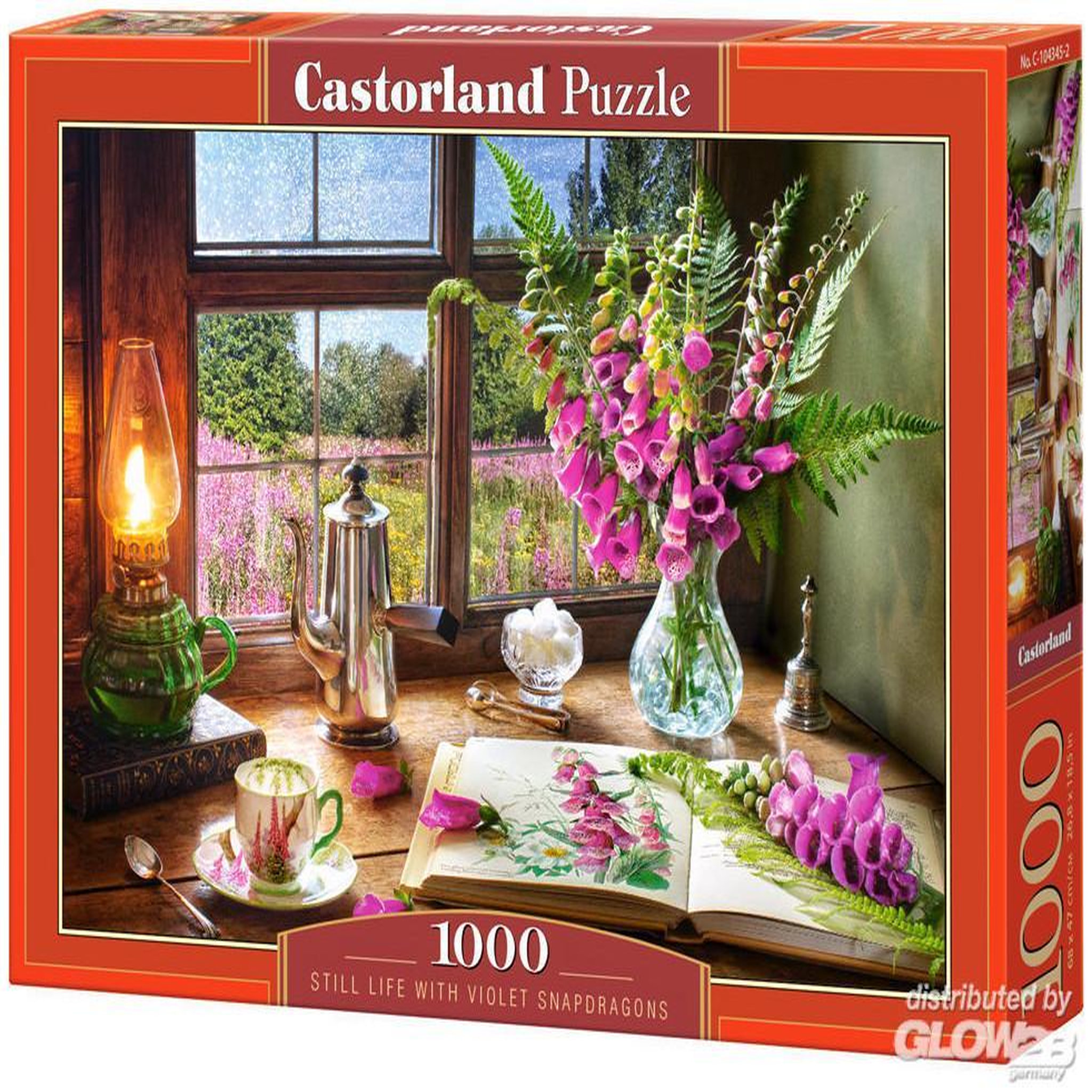 Voir la diapositive 3 : Castorland Puzzle 1000 pièces : nature morte avec violette snapdragon