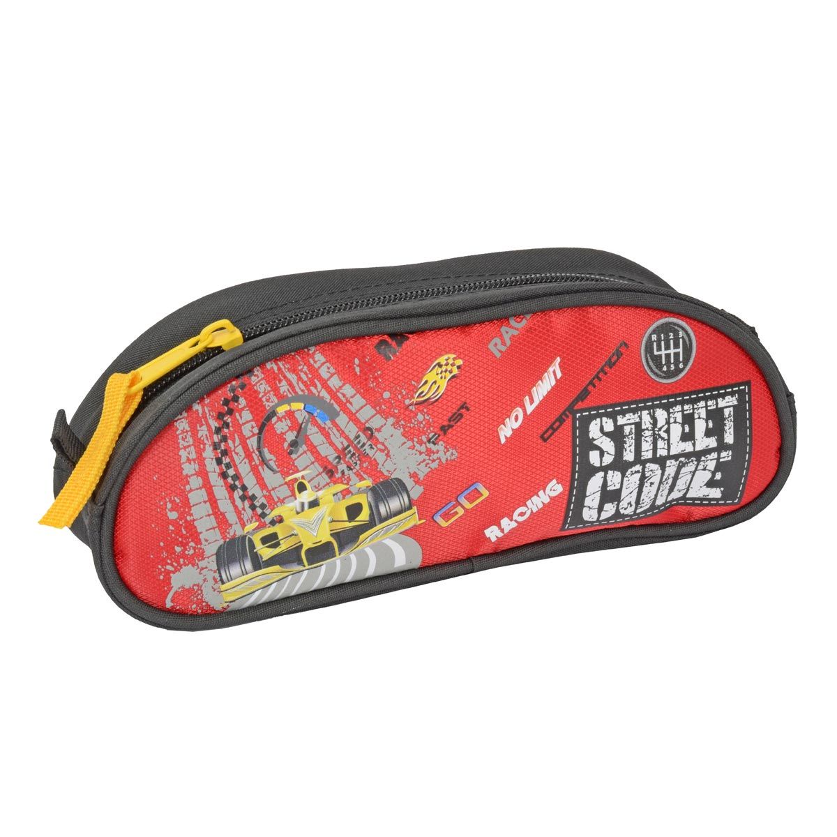 STREET CODE  Trousse ovale garçon rouge formule 1