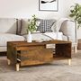 Voir la diapositive 3 : VIDAXL Table basse Chene fume 90x50x36,5 cm Bois d'ingenierie