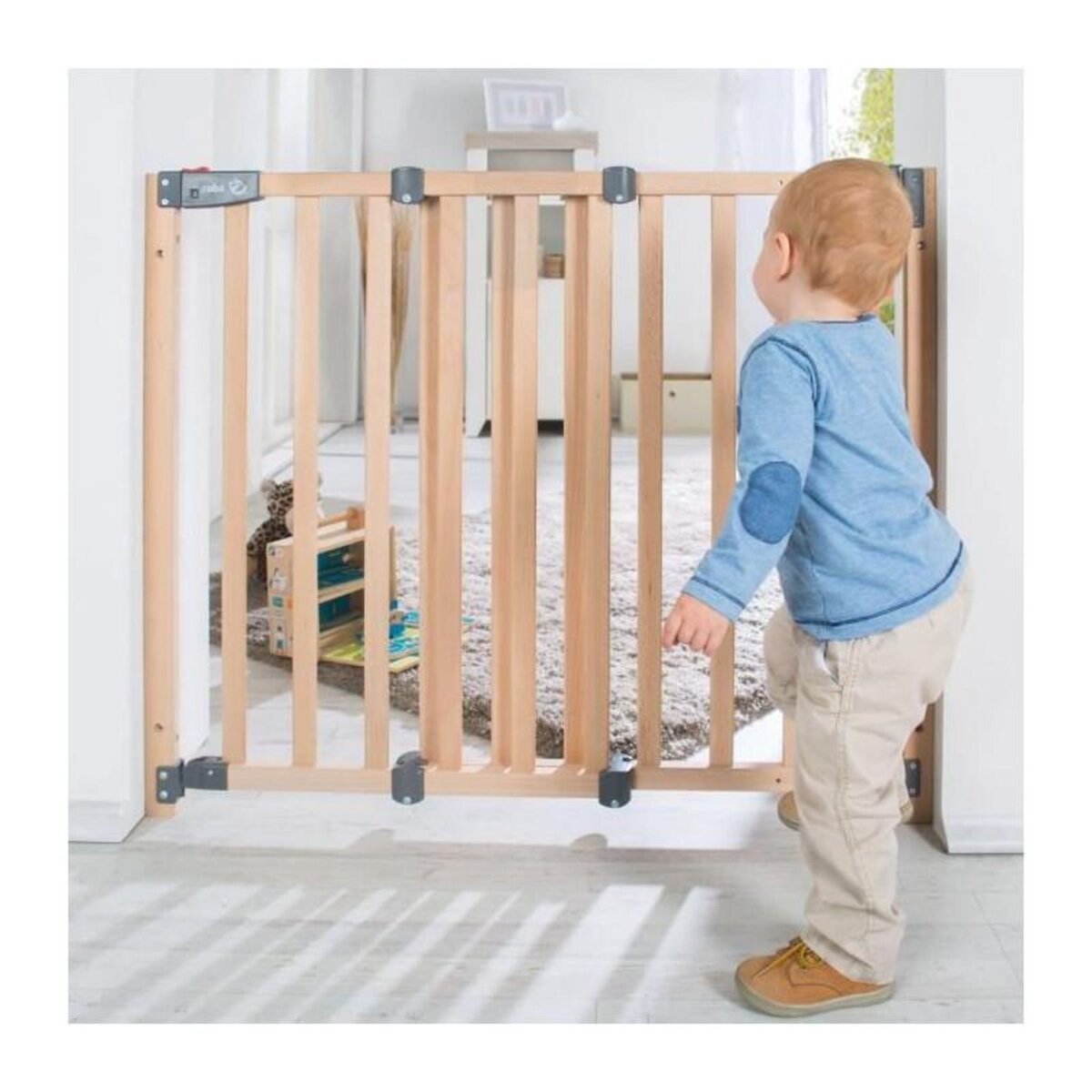 Roba Barriere de Sécurité Bébé Safety Up pour Porte - ROBA - Largeur Réglable de 70 - 118.5 cm