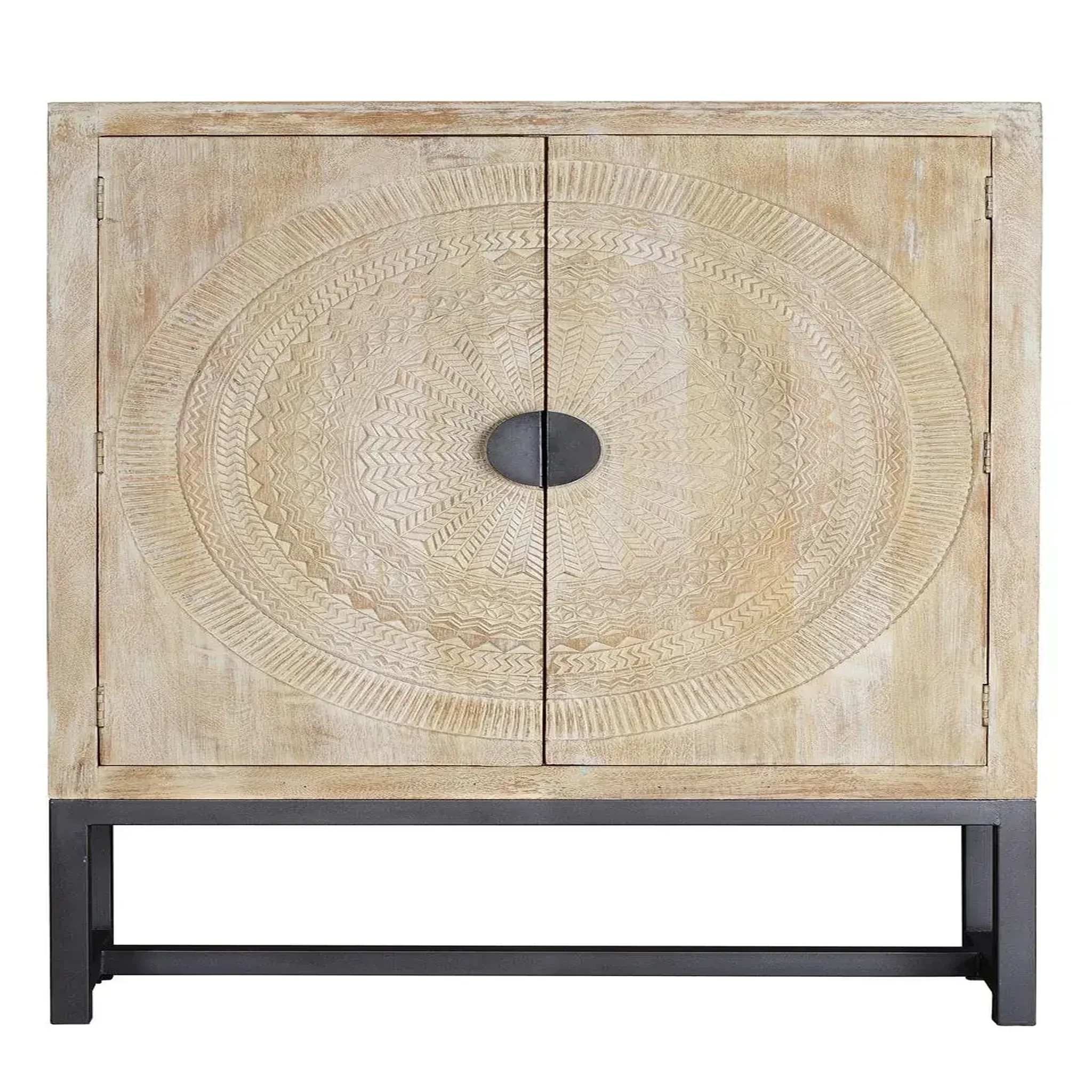 GINER Y COLOMER SL Armoire en bois de manguier 124cm style ethnique rustique