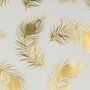 Voir la diapositive 2 : Artemio Papier calque japonais 90 g/ m² - 30 x 30 cm - Plumes dorées