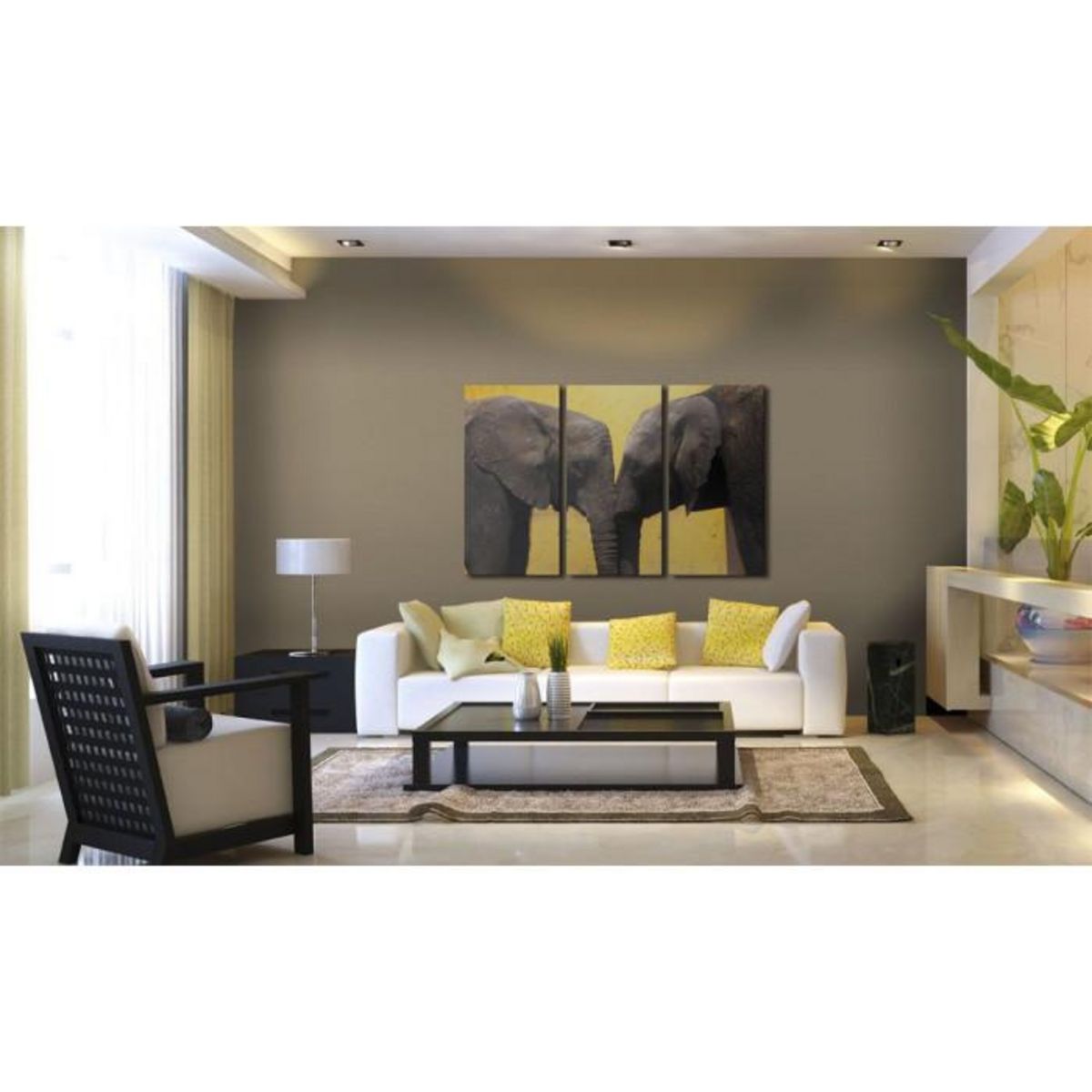 Paris Prix Tableau Imprimé  Bisou des Eléphants