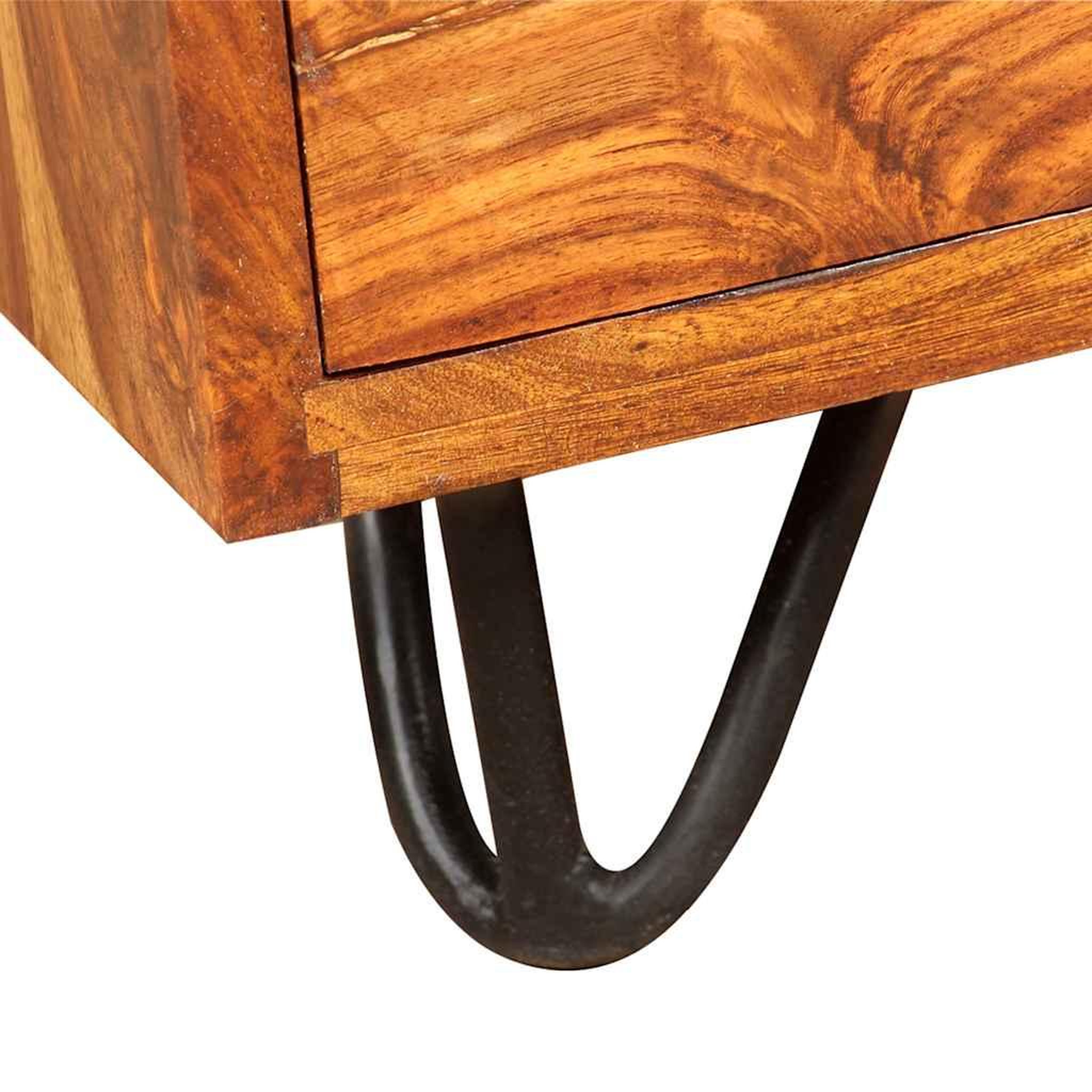 Voir la diapositive 5 : VIDAXL Bureau avec 1 tiroir et 1 armoire Bois massif