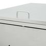 Voir la diapositive 5 : VIDAXL Abri de poubelle triple sur roulettes 240 L Acier inoxydable
