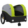 Voir la diapositive 5 : VIDAXL Remorque de vélo noir et vert 30 kg fer