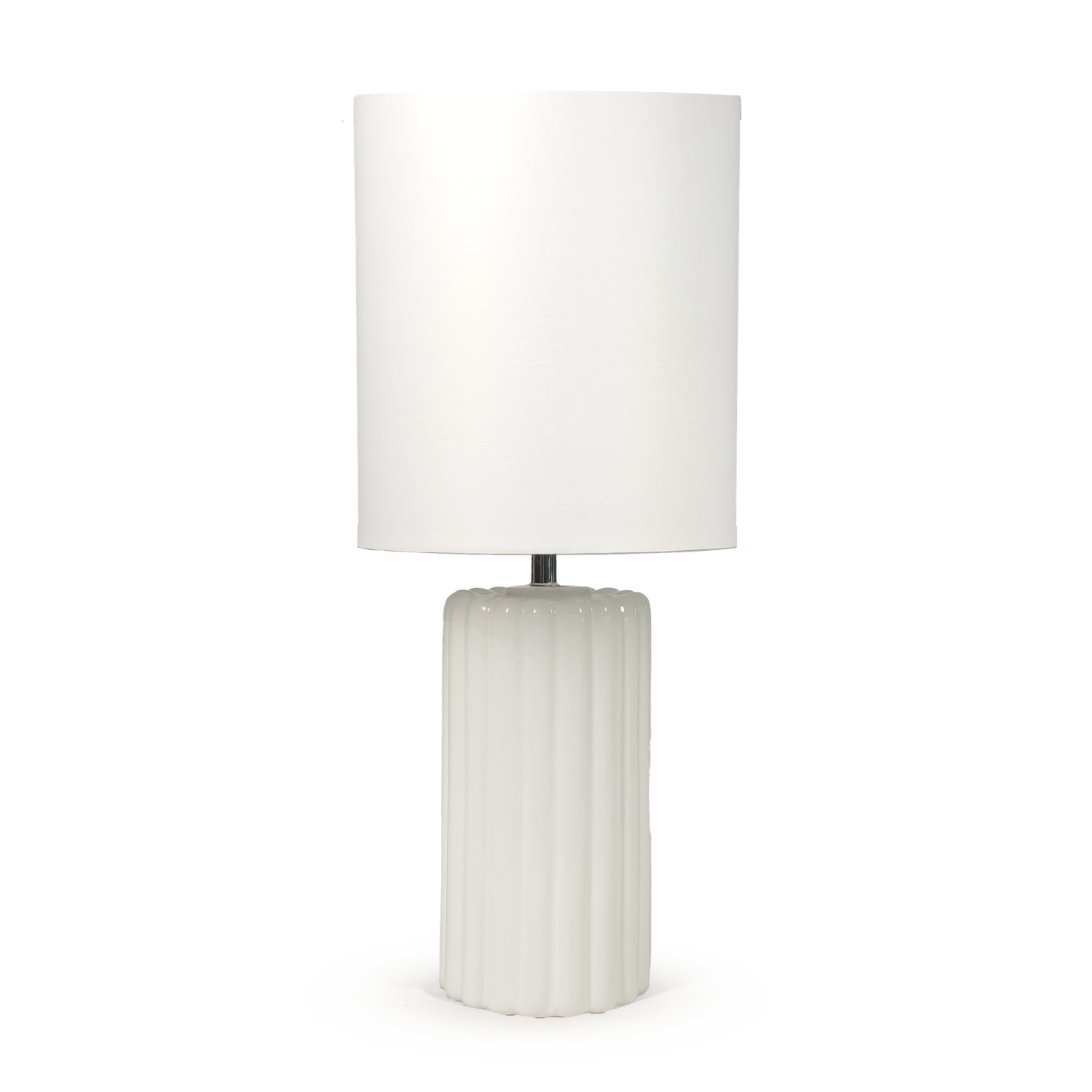 MAISON PAVANE Lampe à poser en céramique blanche-Palladio
