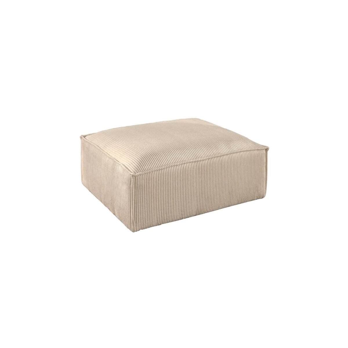 LISA DESIGN Stella - pouf en velours côtelé - style contemporain