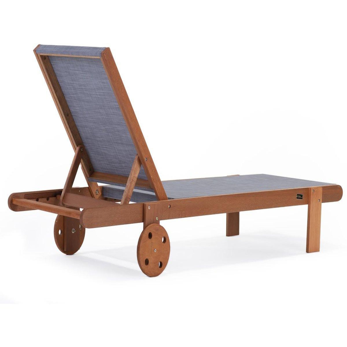 Habitat et Jardin Lot de 2 bains de soleil en bois exotique  Saïgon  - Maple - Gris