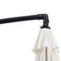 Voir la diapositive 4 : OUTSUNNY Parasol déporté octogonal inclinable manivelle pied acier Ø 3 x 2,5H m crème