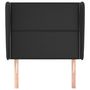 Voir la diapositive 3 : VIDAXL Tete de lit avec oreilles Noir 83x23x118/128 cm Similicuir