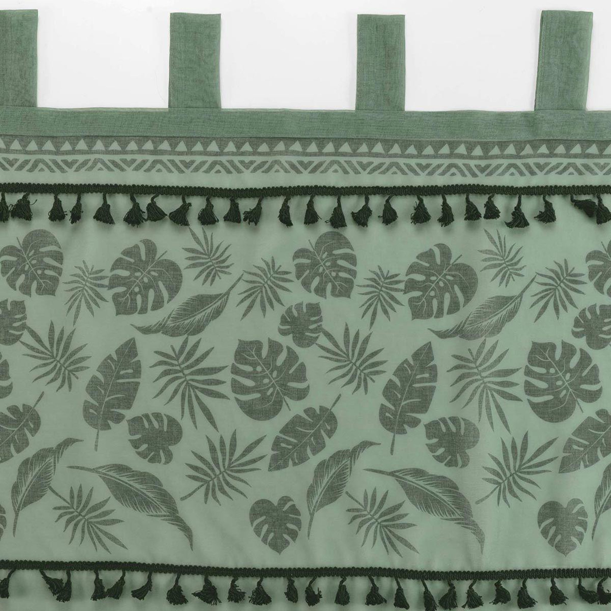 Voir la diapositive 3 : Douceur d'Intérieur Rideau voilage à passants  milagreen  140x280cm vert