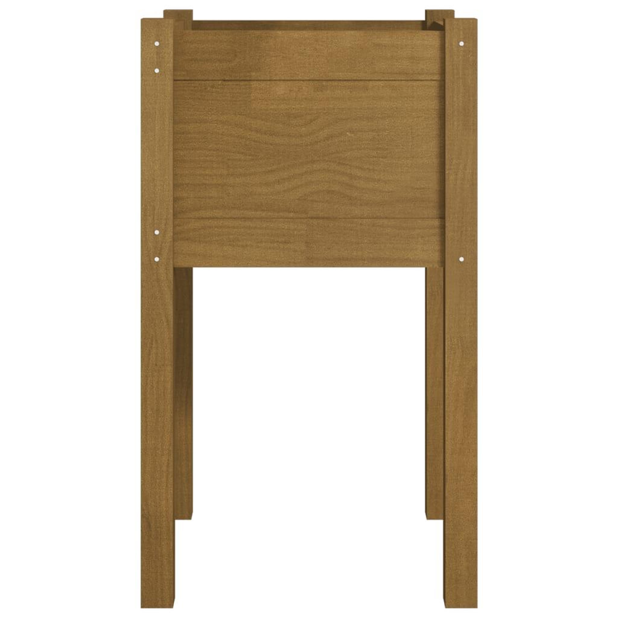 Voir la diapositive 5 : VIDAXL Jardinieres 2 pcs Marron miel 40x40x70 cm Bois de pin massif