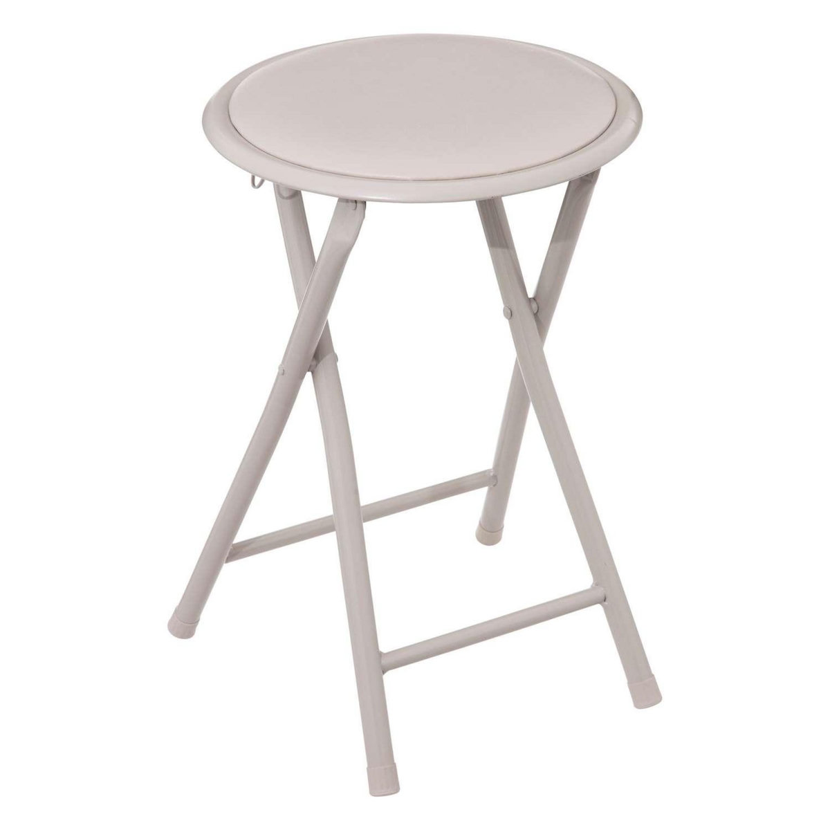 FIVE Tabouret d'appoint pliable en PVC - Beige