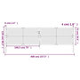 Voir la diapositive 6 : VIDAXL Portail de jardin anthracite 400x125 cm acier
