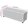 Voir la diapositive 6 : VIDAXL Banc long de rangement Bois Blanc