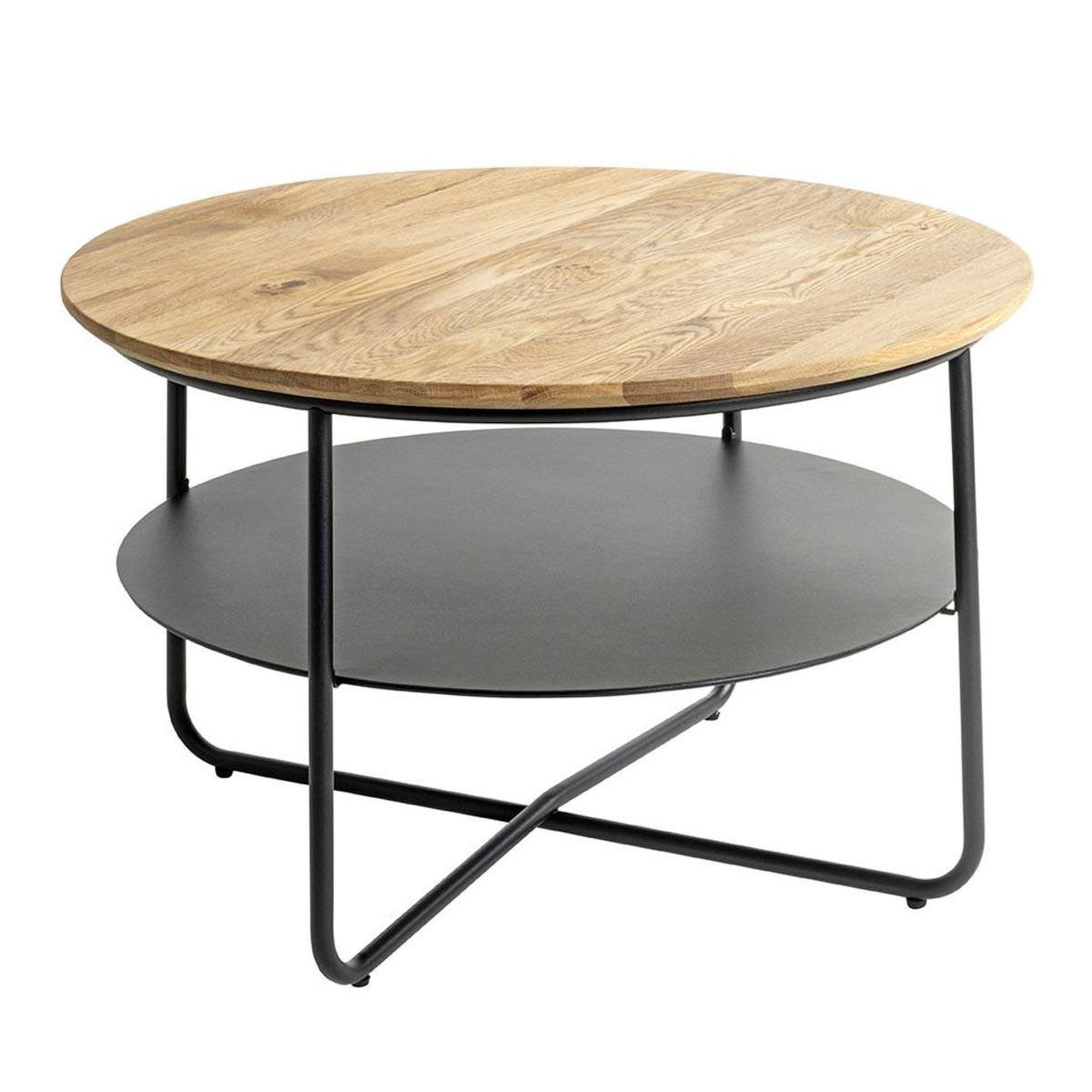 Paris Prix Table basse 2 niveaux  loft  70cm naturel & noir