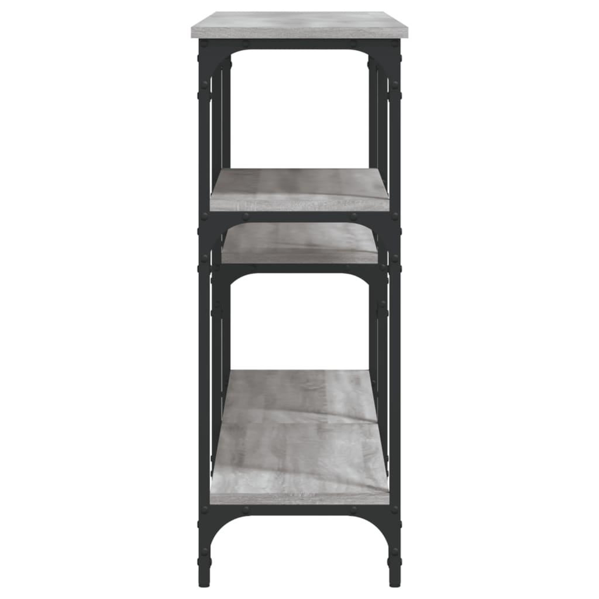 Voir la diapositive 5 : VIDAXL Table console sonoma gris 160x29x75 cm bois d'ingenierie