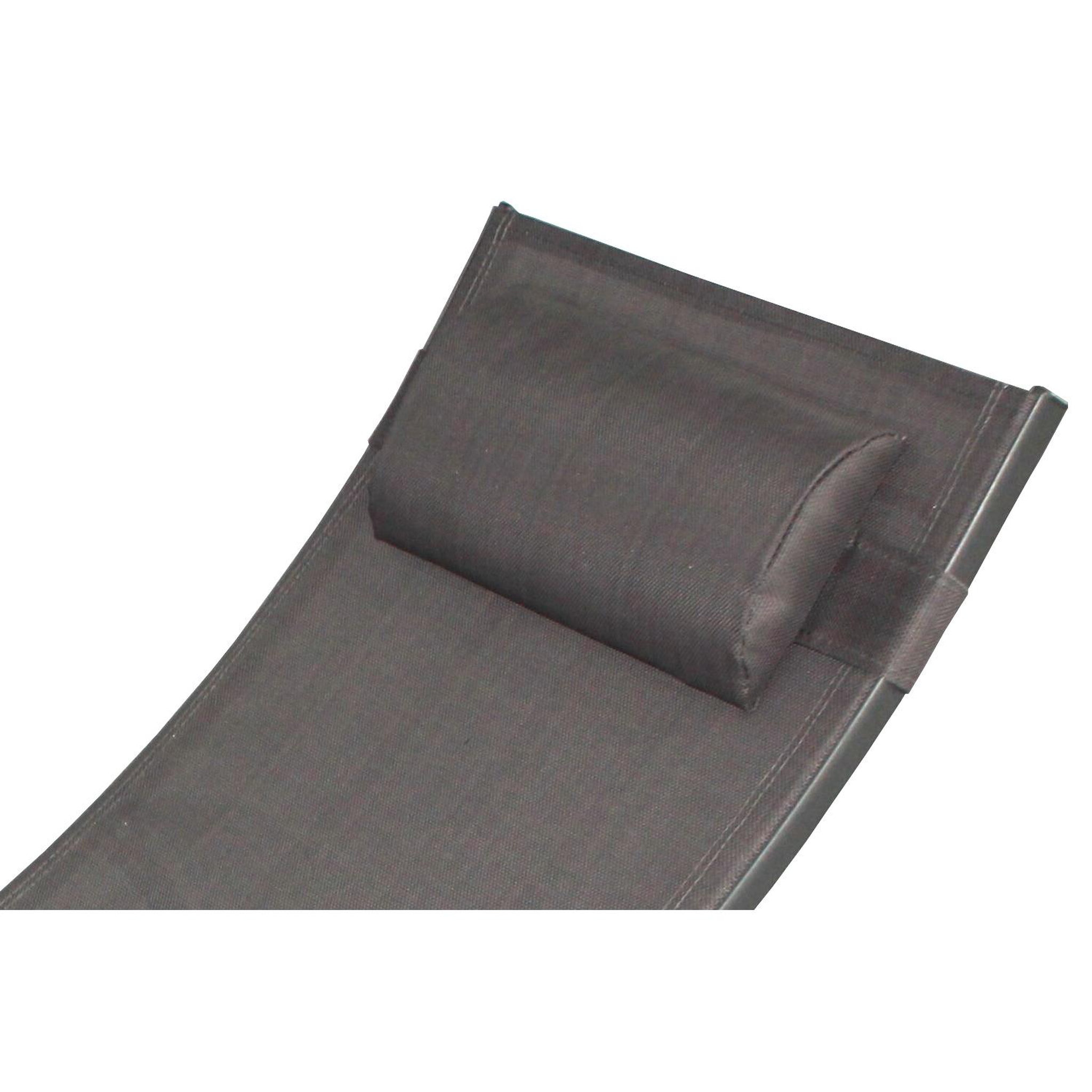Voir la diapositive 5 : CONCEPT USINE Transat ajustable et empilable avec pieds en acier gris limea