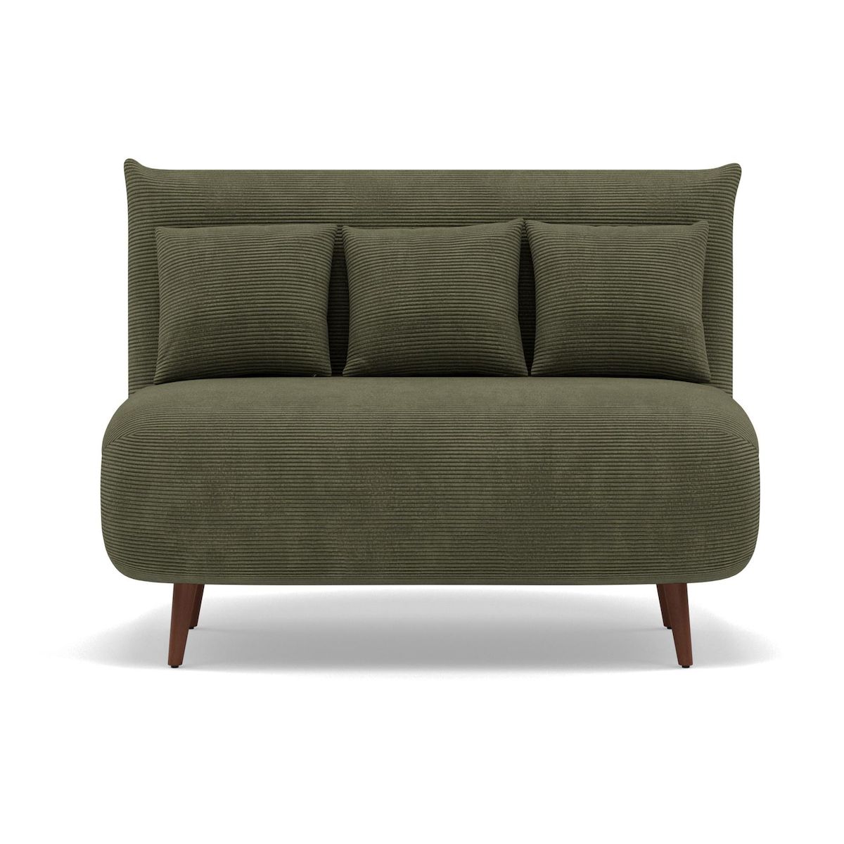 BEST MOBILIER Lumi - banquette convertible clic-clac 2 places en velours côtelé