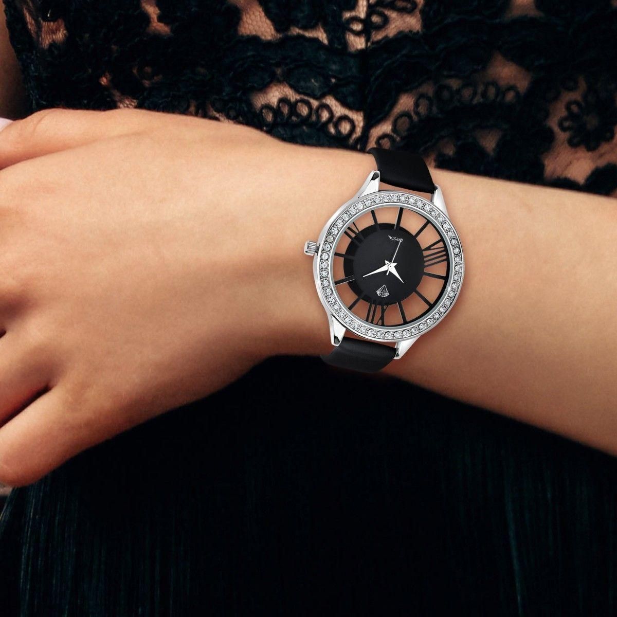 SC CRYSTAL Montre Lara SC Crystal ornée de Cristaux scintillants